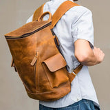 Crazy Horse Leather Backpack_Y