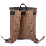 クレイジーホースレザー 防水キャンバスリュック_C