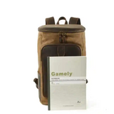 クレイジーホースレザー 防水キャンバスリュック_J