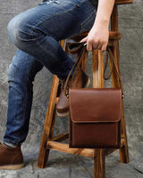 Crazy Horse Leather Shoulder Bag_B
