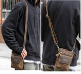 クレイジーホースレザー ミニショルダーバッグ_C