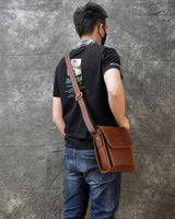 Crazy Horse Leather Shoulder Bag_B