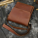 Crazy Horse Leather Shoulder Bag_B