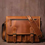 Crazy Horse Leather Shoulder Bag_AM