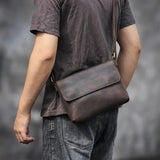 Crazy Horse Leather Shoulder Bag_T