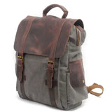 Crazy Horse Leather Canvas packpack_a