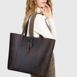 Crazy Horse Leather Tote Bag_for Women_a