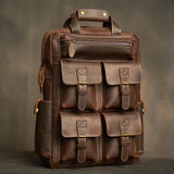 Backpack_ad de cuero de caballo loco