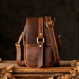 Crazy Horse Leather Mini Shoulder Bag_p