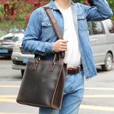 Crazy Horse Leather Tote Bag_C