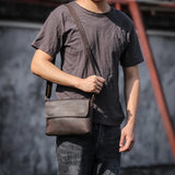 Crazy Horse Leather Shoulder Bag_T
