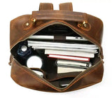 Crazy Horse Leather Backpack_E