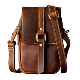 Crazy Horse Leather Mini Shoulder Bag_p