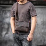Crazy Horse Leather Shoulder Bag_T
