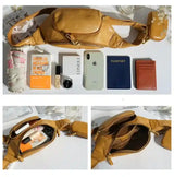 Genuine leather crossbody bag_B