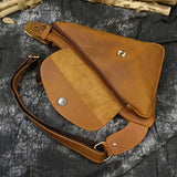 クレイジーホースレザー クロスボディーバック_J