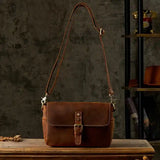 Crazy Horse Leather Mini Spowler Bag_K