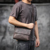 Crazy Horse Leather Shoulder Bag_T