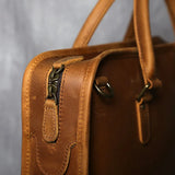 Crazy Horse Leather Briefcase/Business Bag_F