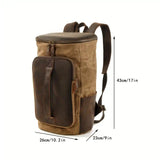 クレイジーホースレザー 防水キャンバスリュック_J