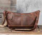 Crazy Horse Leather Shoulder Bag_ah