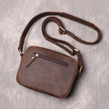 Crazy Horse Leather Mini Shoulder Bag_B