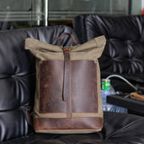 クレイジーホースレザーキャンバスリュック_C