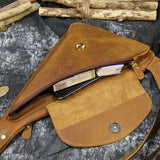 クレイジーホースレザー クロスボディーバック_J