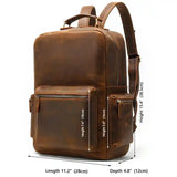Crazy Horse Leather Backpack_E