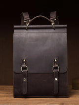 Genuine leather backpack_Unisex_A