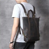 Crazy Horse Leather Tote Bag_k