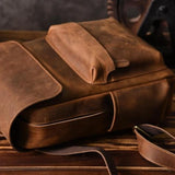 Crazy Horse Leather Backpack_I