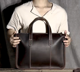 Crazy Horse en cuir mallette / Business Bag_Q