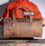 Crazy Horse Leather de grande capacité Bag_M