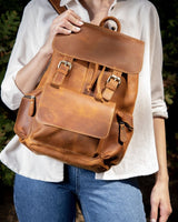 クレイジーホースレザー リュックサック_C