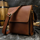 Crazy Horse Leather Shoulder Bag_b