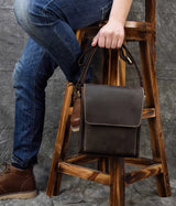 Crazy Horse Leather Shoulder Bag_b
