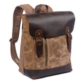 クレイジーホースレザー 防水キャンバスリュック_C