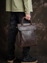 Crazy Horse Leather 2-way Tote Bag_B