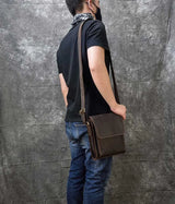 Crazy Horse Leather Shoulder Bag_b