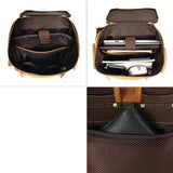 Backpack_y de cuero de caballo loco