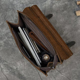 Genuine leather backpack_Unisex_A