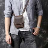Crazy Horse Leather Mini Spowler Bag_K