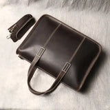 Crazy Horse Leather Briefcase/Business Bag_Q