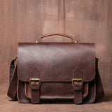 Crazy Horse Leather Shoulder Bag_H
