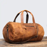 Crazy Horse Leather de grande capacité Bag_M