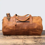 Crazy Horse Leather de grande capacité Bag_M