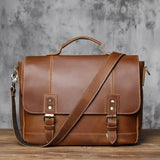 Crazy Horse Leather Briefcase/Business Bag_AA