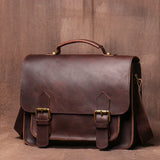 Crazy Horse Leather Shoulder Bag_H