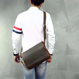 Crazy Horse Leather Shoulder Bag_J